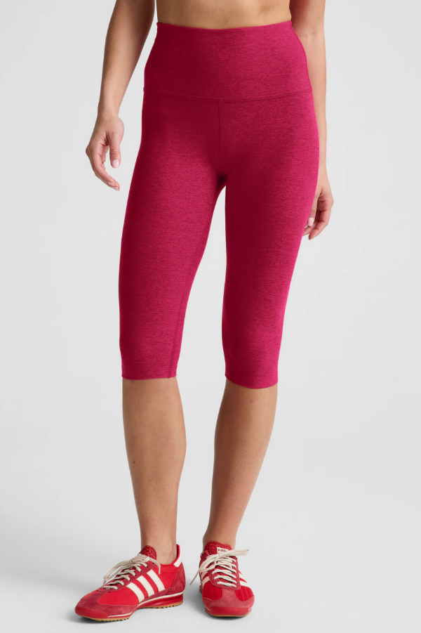 PEDAL PUSHER SPACEDYE CAPRI BERRY RED HEATHER
