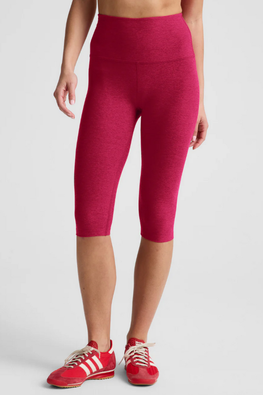 PEDAL PUSHER SPACEDYE CAPRI BERRY RED HEATHER