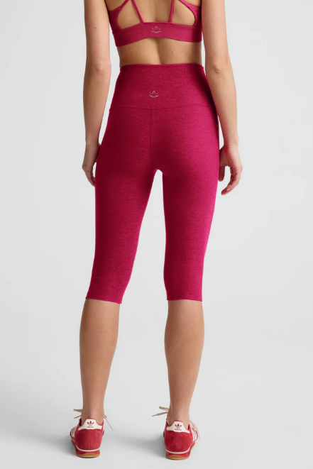 PEDAL PUSHER SPACEDYE CAPRI BERRY RED HEATHER