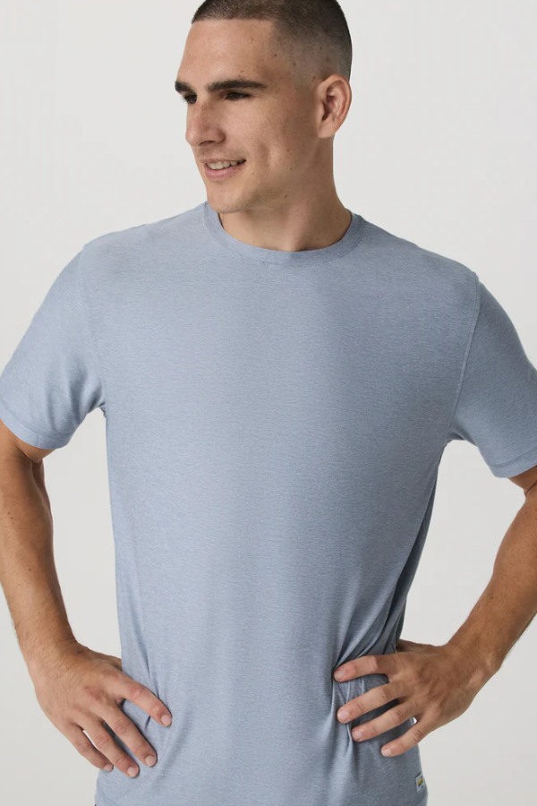 STRATO TECH TEE BLUE DUSK HEATHER