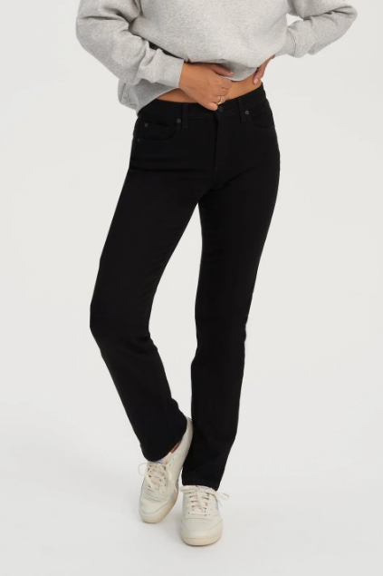 CHLOE STRAIGHT JEAN BLACK