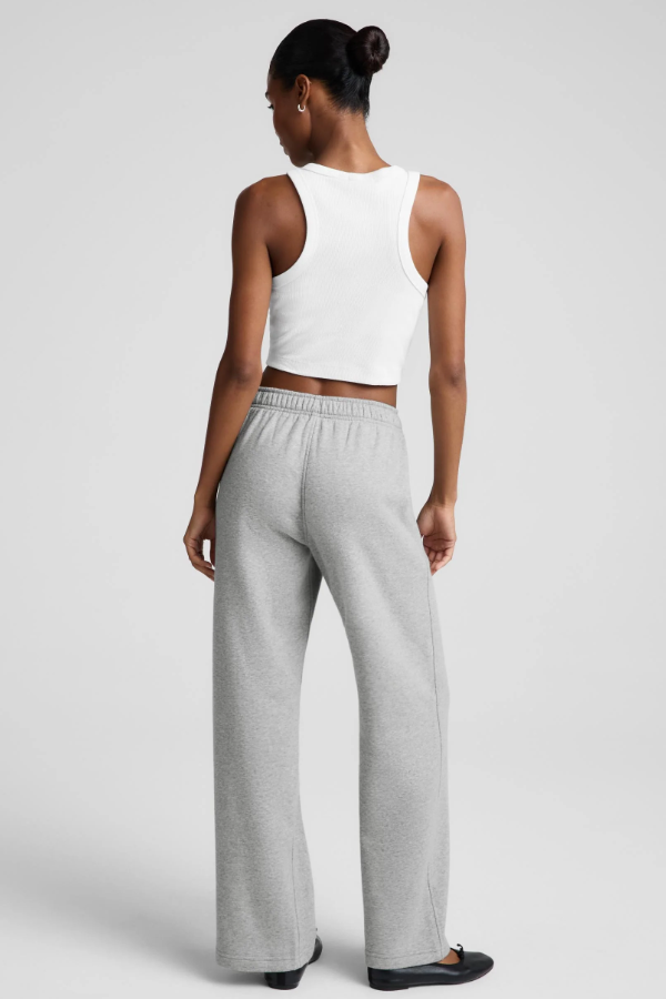 LUXEFLEECE 2.0 STRAIGHT PANT HEATHER GREY
