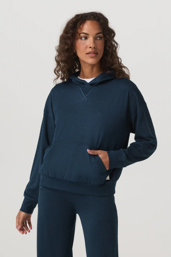 HALO MODERN PULLOVER HOODIE BLUE COAST HEATHER