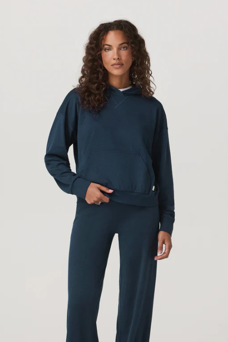 HALO MODERN PULLOVER HOODIE BLUE COAST HEATHER