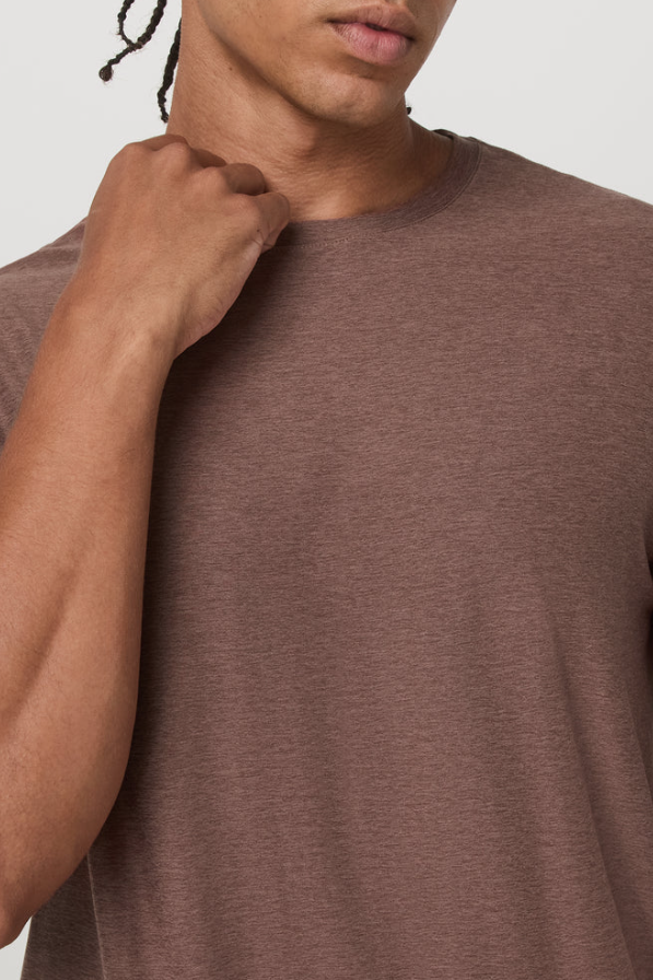 STRATO TECH TEE SABLE HEATHER