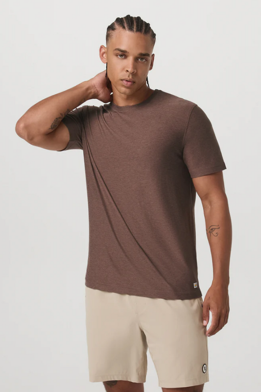 STRATO TECH TEE SABLE HEATHER