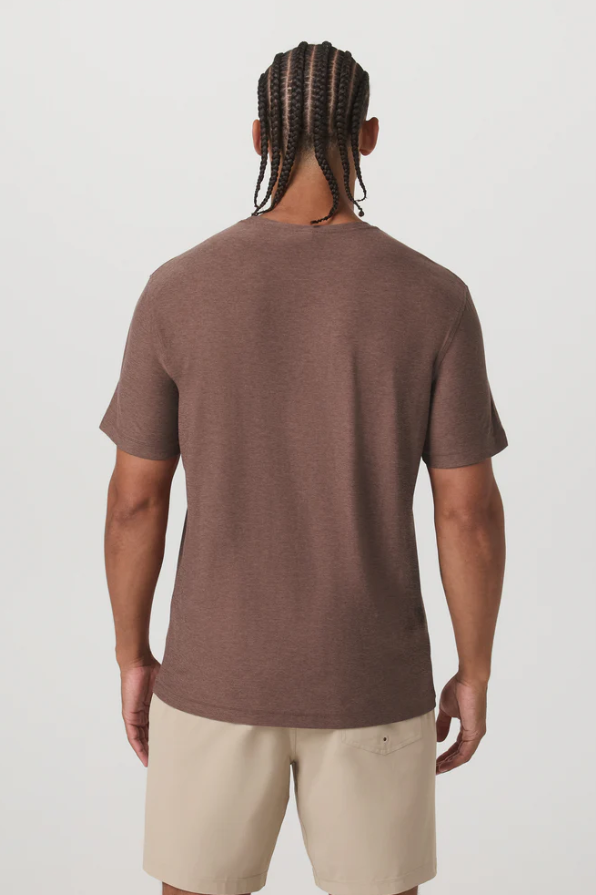 STRATO TECH TEE SABLE HEATHER
