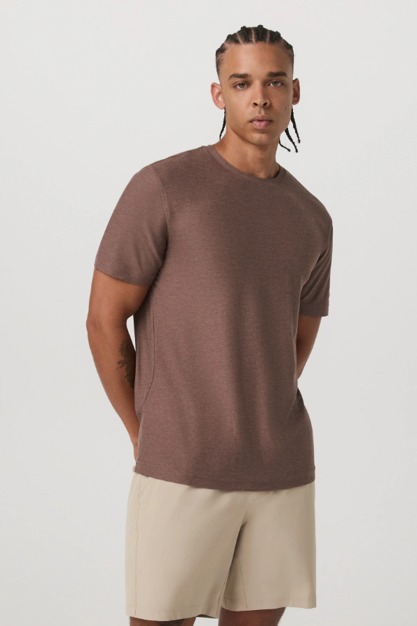 STRATO TECH TEE SABLE HEATHER