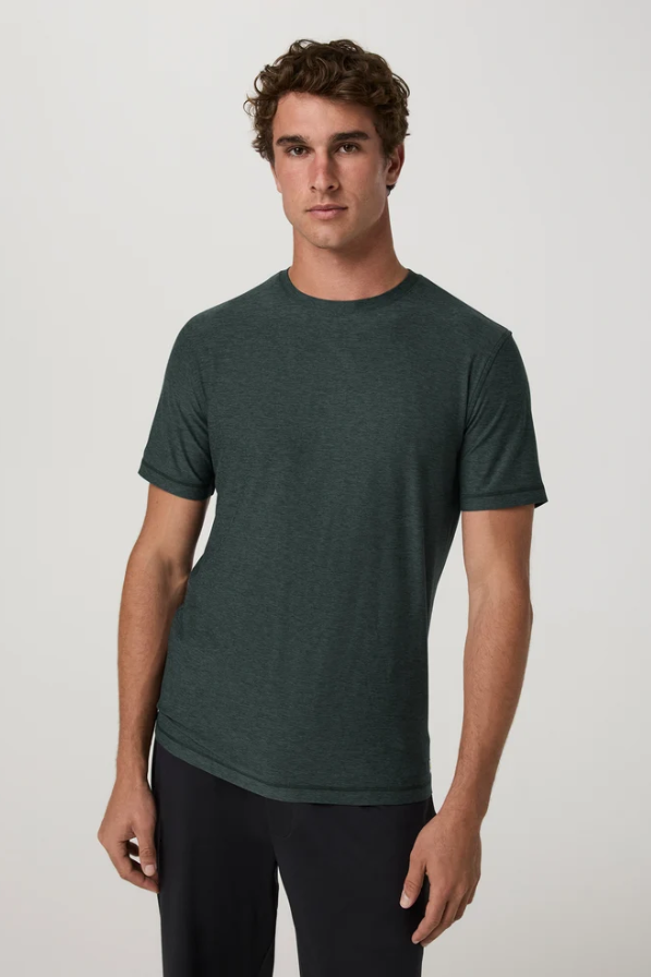 STRATO TECH TEE HEMLOCK HEATHER