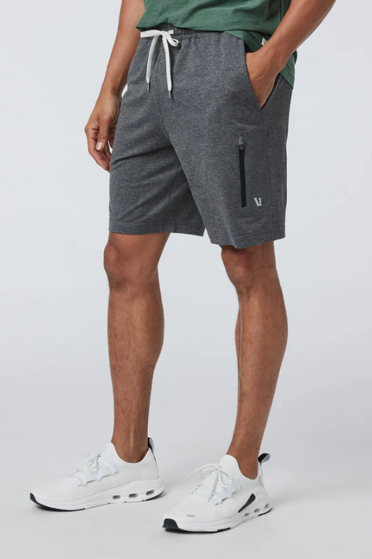 SUNDAY PERFORMANCE SHORT 8" CHARCOAL HEATHER