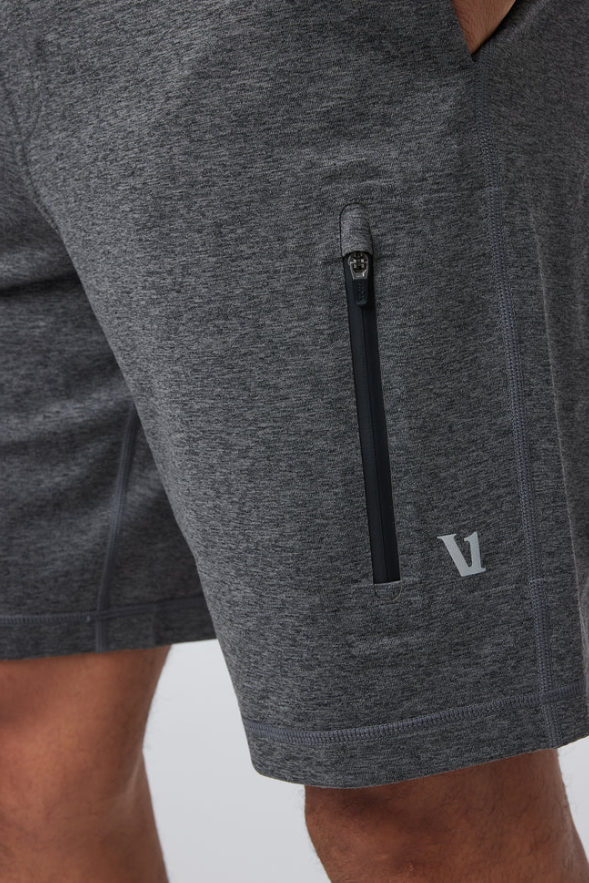 SUNDAY PERFORMANCE SHORT 8" CHARCOAL HEATHER