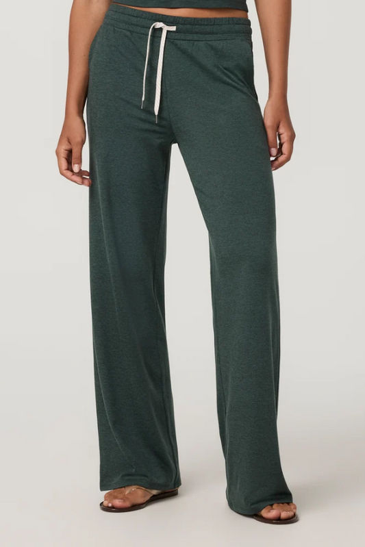 HALO ESSENTIAL WIDE LEG PANT HEMLOCK HEATHER