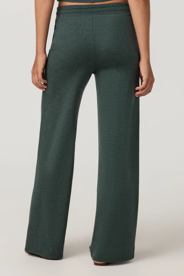 HALO ESSENTIAL WIDE LEG PANT HEMLOCK HEATHER