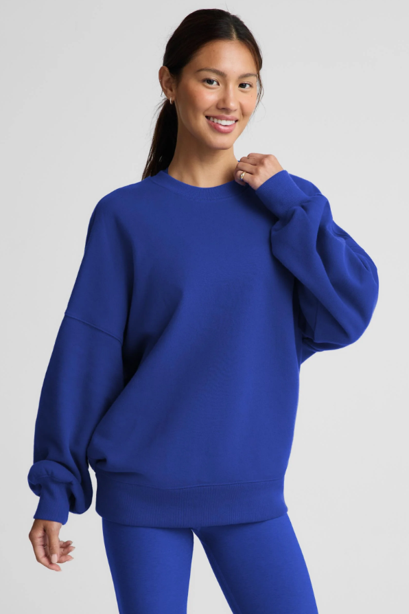 LUXEFLEECE 2.0 OVERSIZED CREWNECK ULTRA BLUE