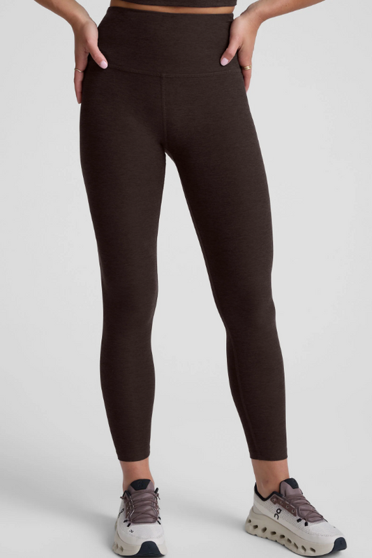 CAUGHT IN THE MIDI SPACEDYE LEGGING DARK CHOCOLATE