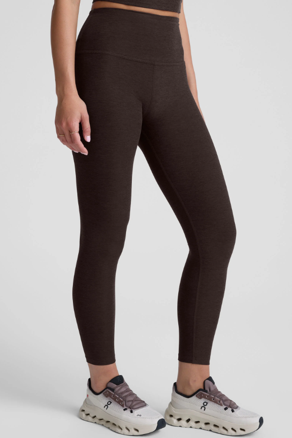 CAUGHT IN THE MIDI SPACEDYE LEGGING DARK CHOCOLATE
