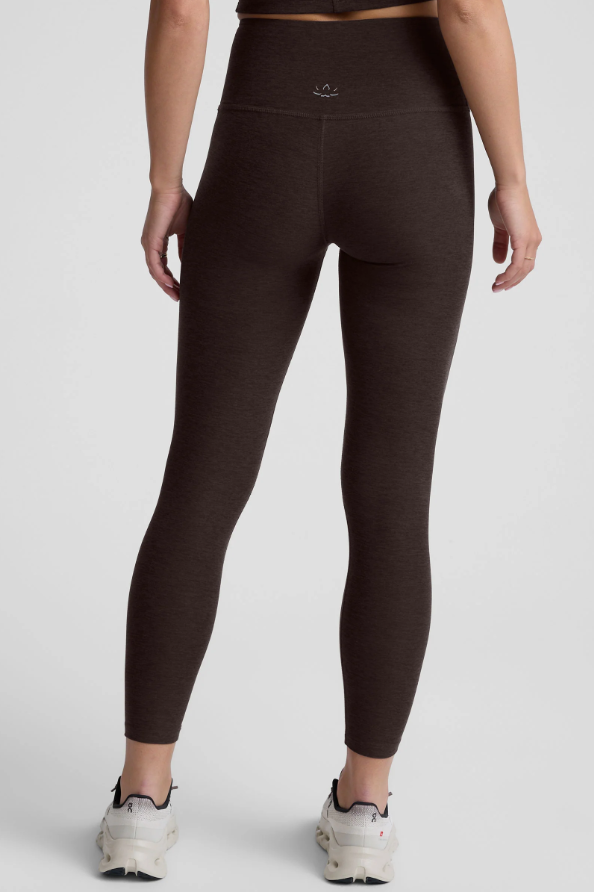 CAUGHT IN THE MIDI SPACEDYE LEGGING DARK CHOCOLATE
