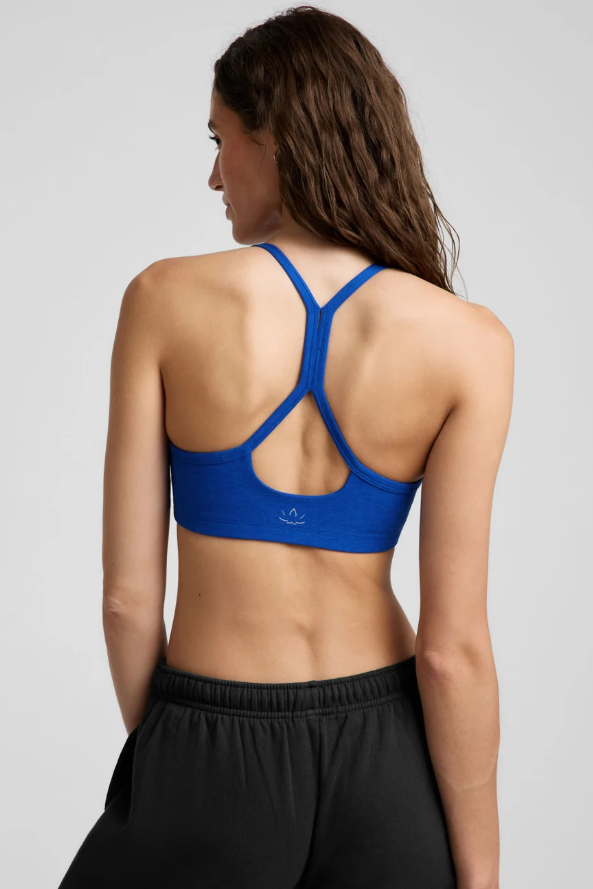 SLIM RACERBACK SPACEDYE BRA ULTRA BLUE
