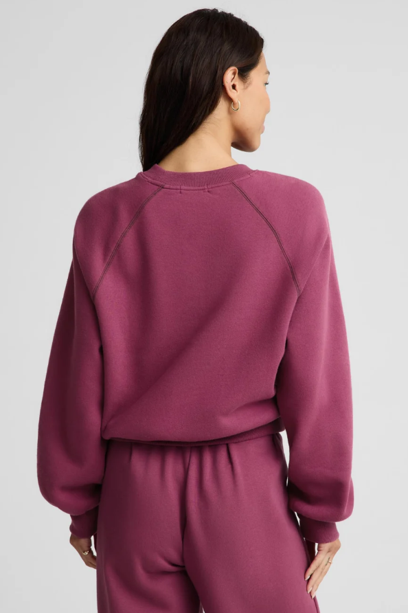 LUXEFLEECE 2.0 CREWNECK POMEGRANATE