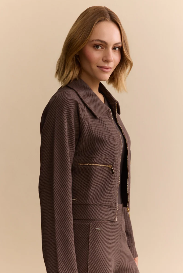 MOON SHORT JACKET ESPRESSO