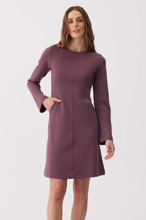 FLOW DRESS MULBERRY
