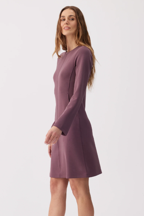 FLOW DRESS MULBERRY