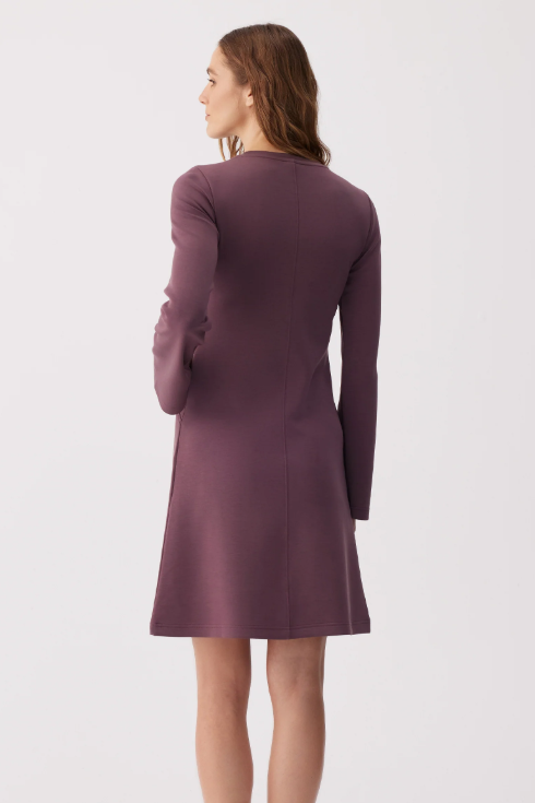 FLOW DRESS MULBERRY