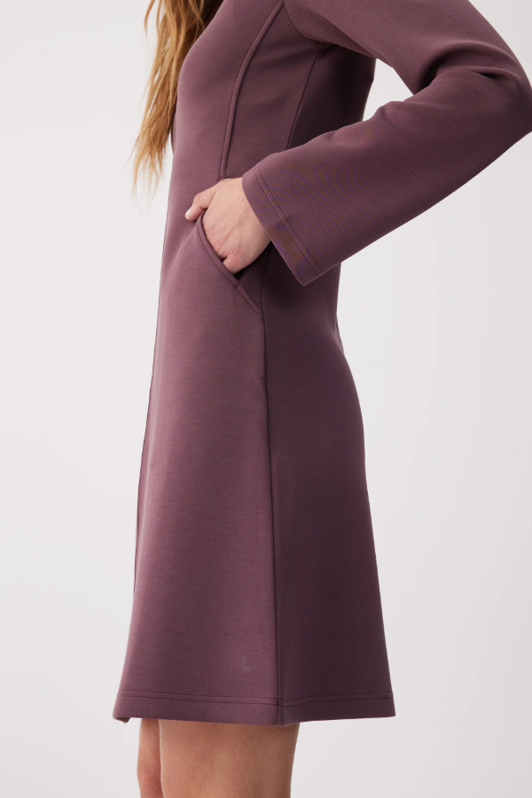 FLOW DRESS MULBERRY