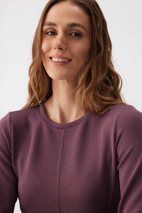 FLOW DRESS MULBERRY