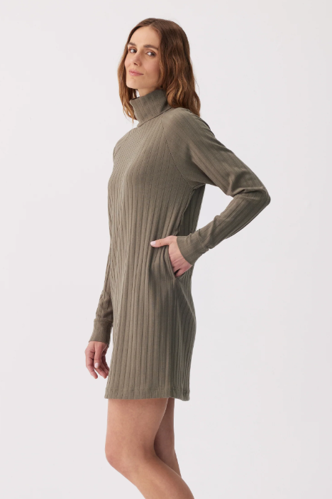CELESTE SWEATER DRESS MOSS