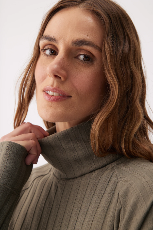 CELESTE SWEATER DRESS MOSS