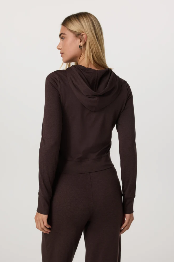 HALO MINI FULL ZIP HOODIE JAVA HEATHER