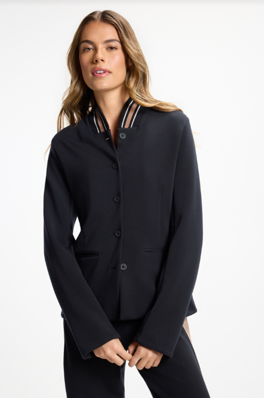 PERFORMANCE VARSITY BLAZER BLACK