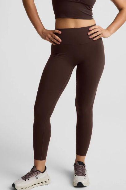 GLOWZONE MIDI LEGGING COCOA PLUM