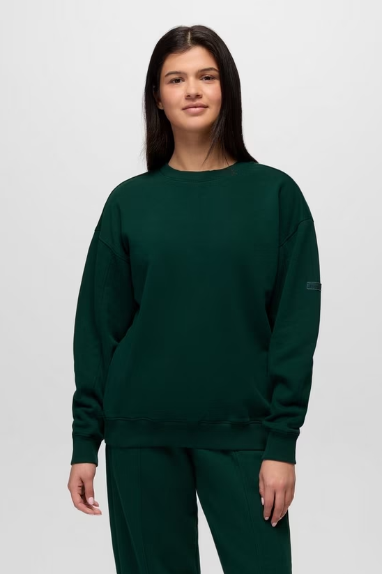 DREAMFLEECE CREW SWEATSHIRT ROOT GREEN