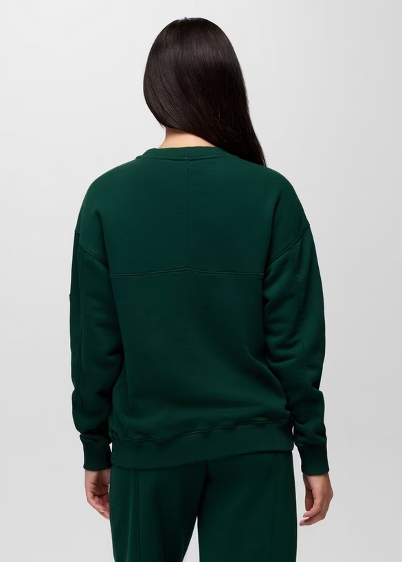 DREAMFLEECE CREW SWEATSHIRT ROOT GREEN