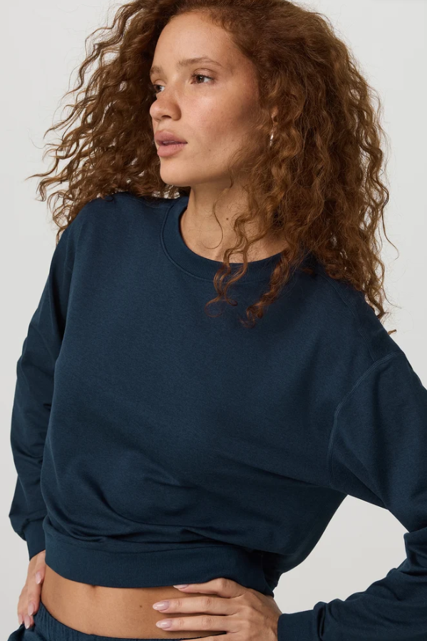 HALO MODERN CREW BLUE COAST HEATHER