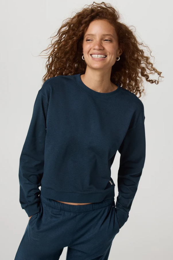 HALO MODERN CREW BLUE COAST HEATHER