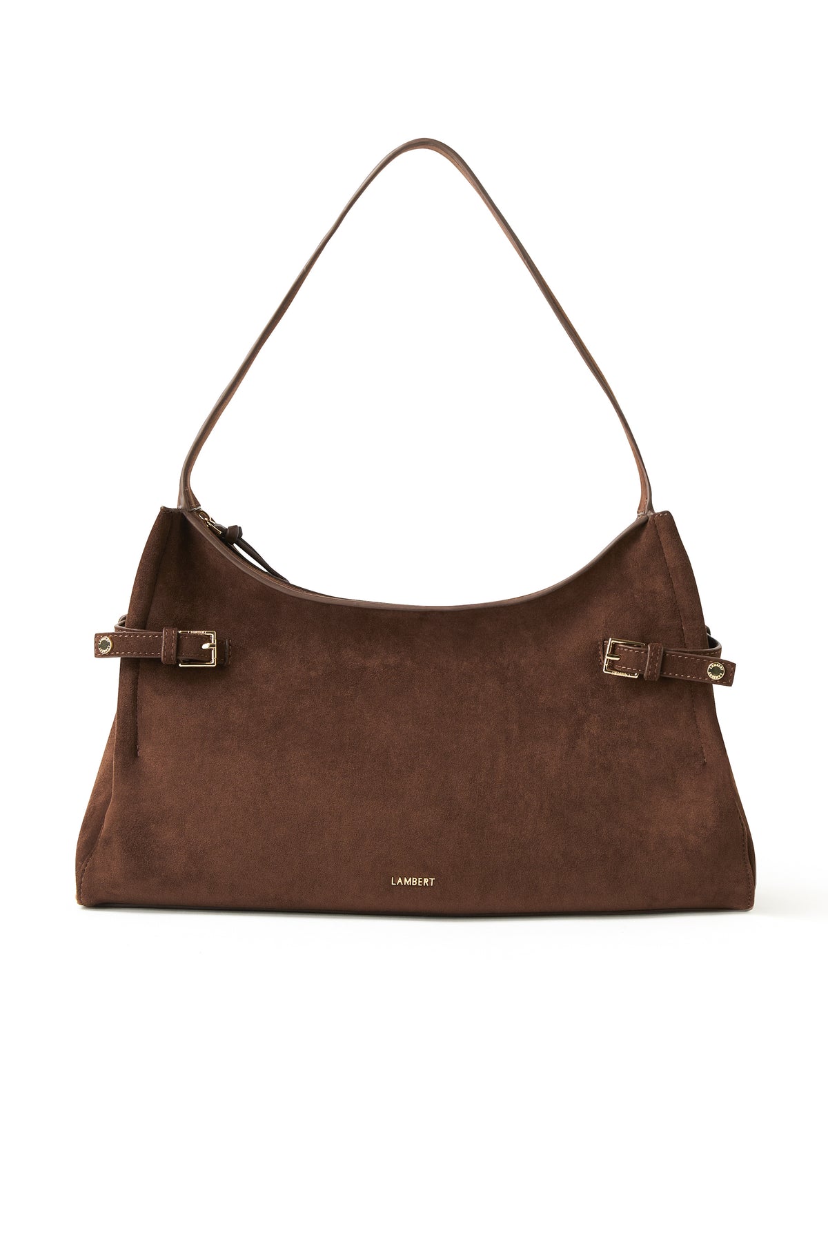 TRINITY SUEDE SHOULDER BAG CHOCOLATE