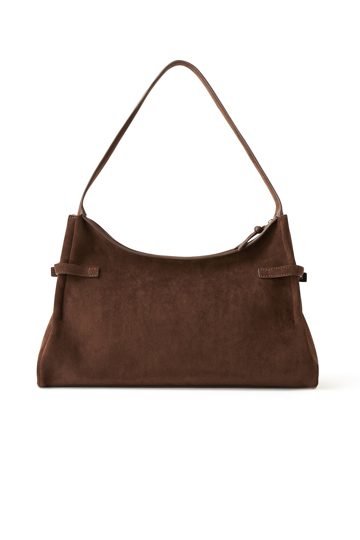 TRINITY SUEDE SHOULDER BAG CHOCOLATE