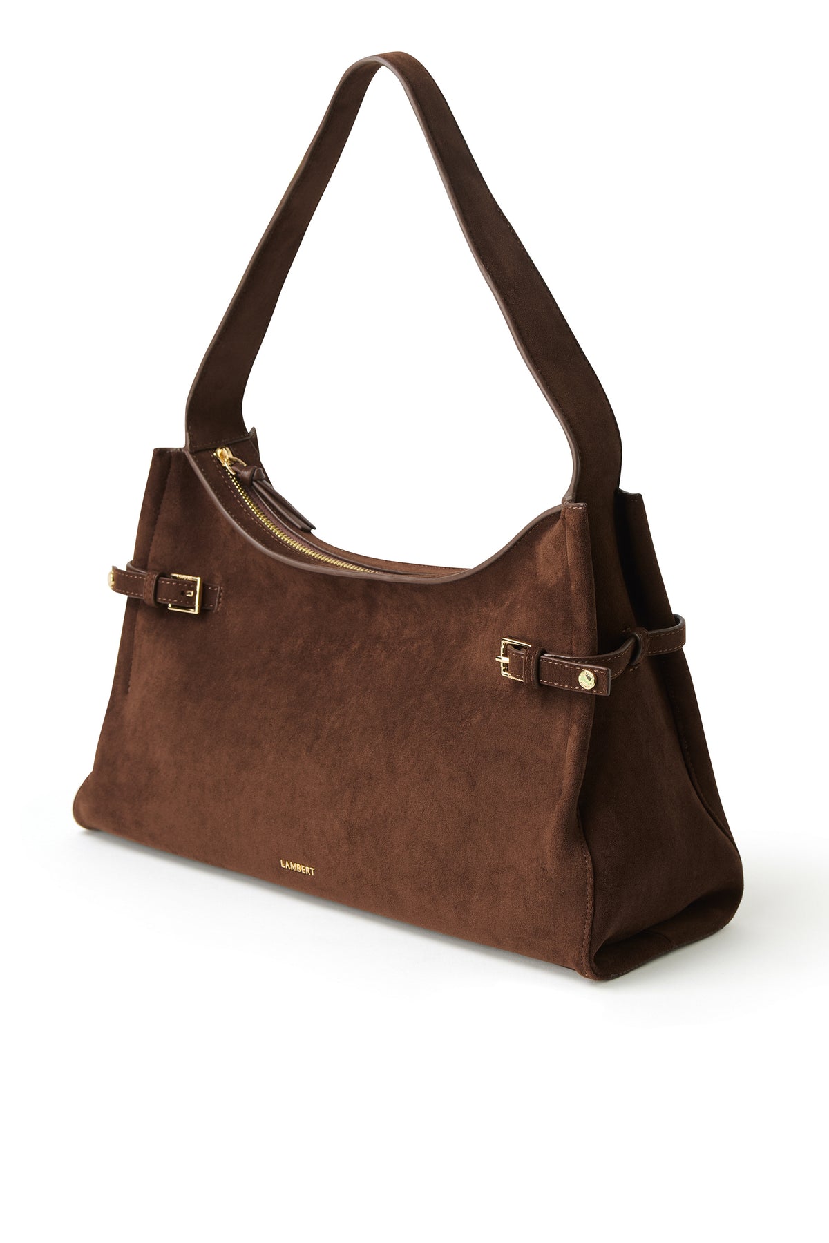 TRINITY SUEDE SHOULDER BAG CHOCOLATE