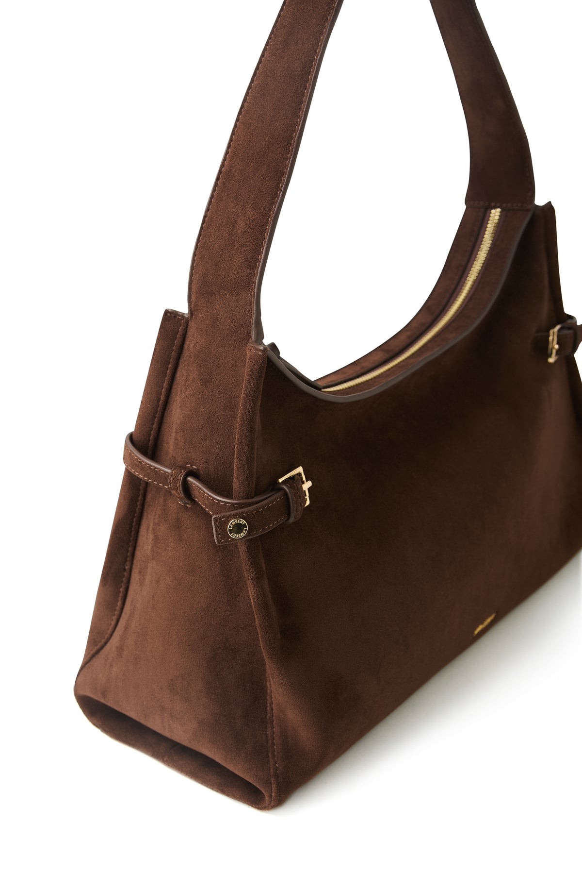 TRINITY SUEDE SHOULDER BAG CHOCOLATE