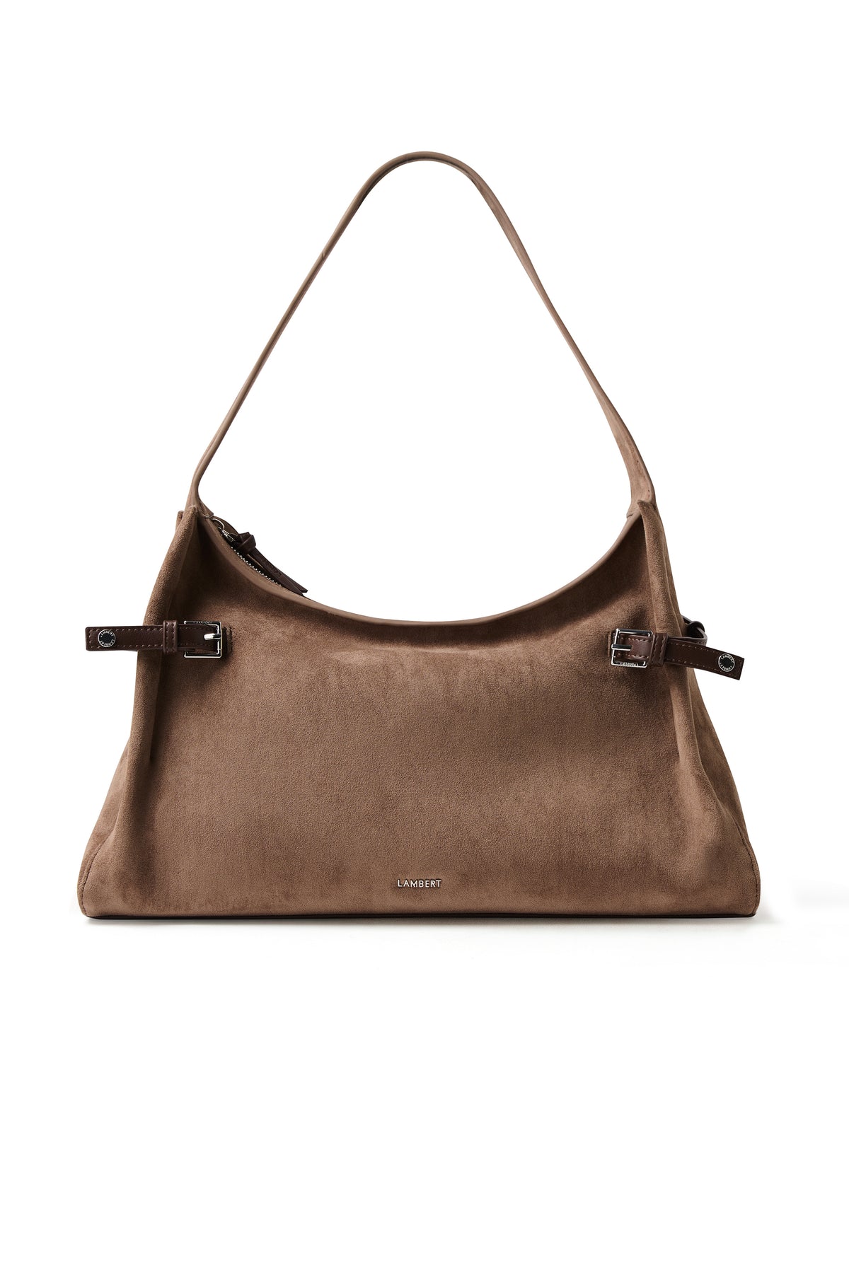 TRINITY SUEDE SHOULDER BAG TAUPE
