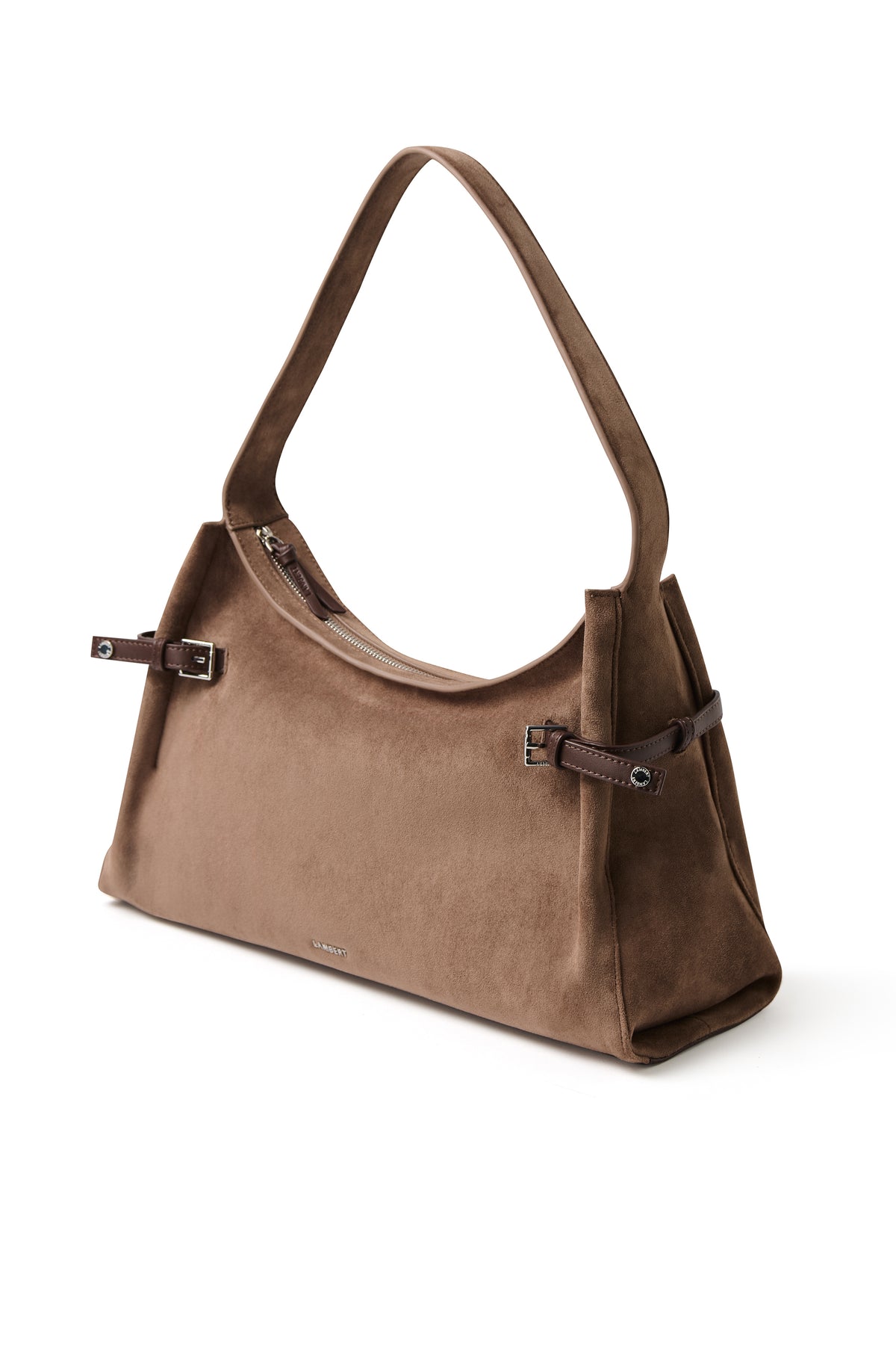 TRINITY SUEDE SHOULDER BAG TAUPE