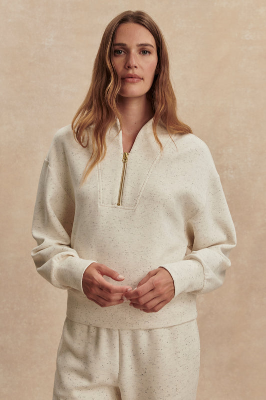 DAVIDSON SWEAT IVORY FLECK
