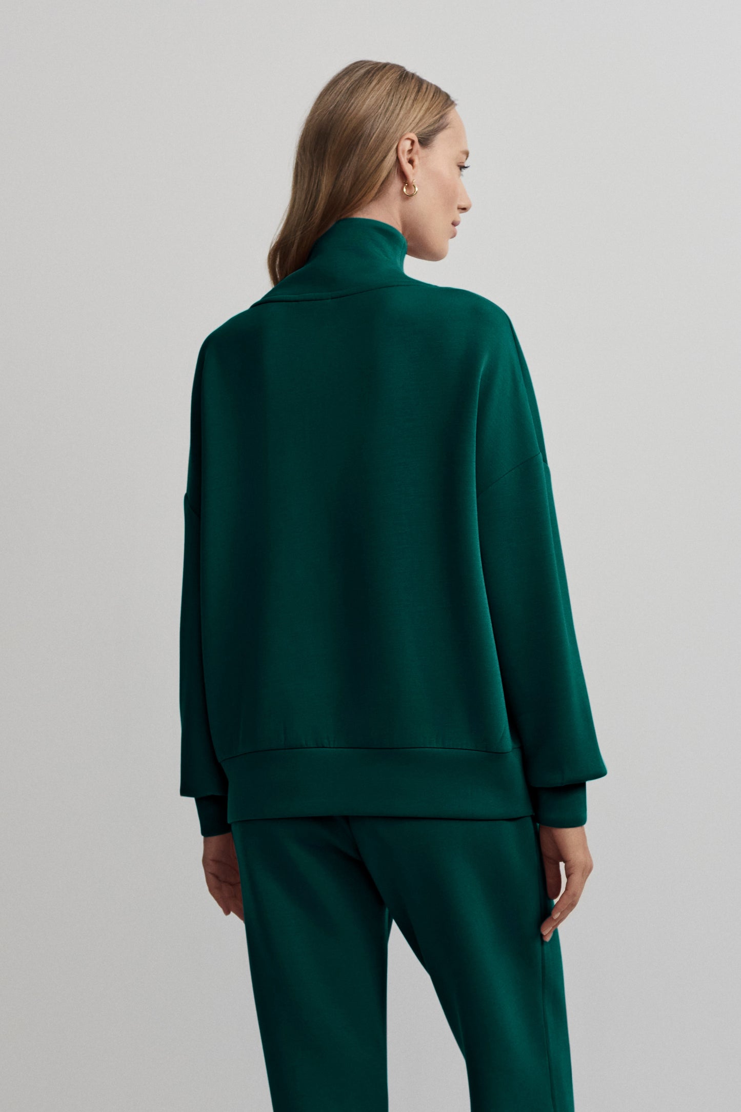 HAWLEY HALF ZIP SWEAT FOREST