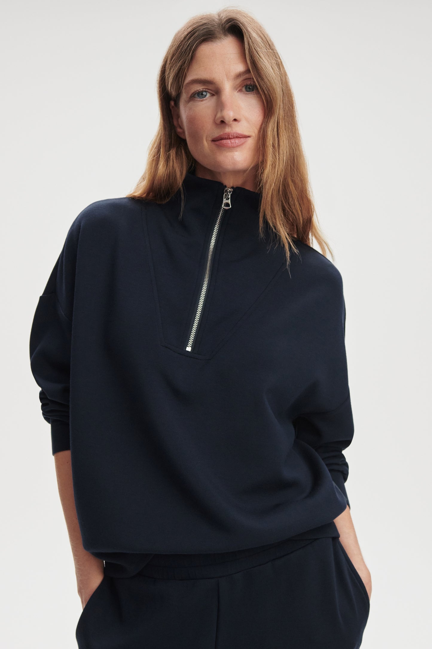 HAWLEY HALF ZIP SWEAT NAVY