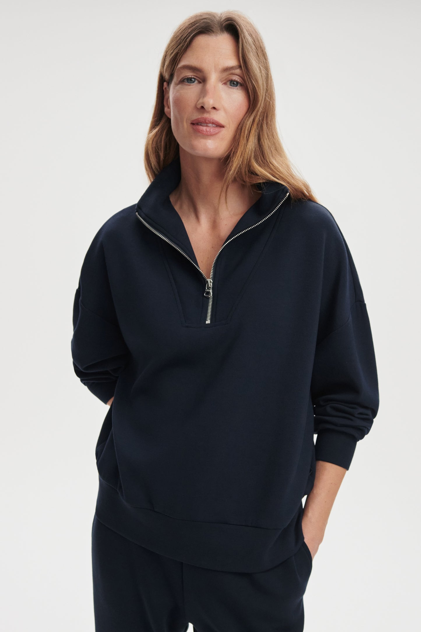 HAWLEY HALF ZIP SWEAT NAVY