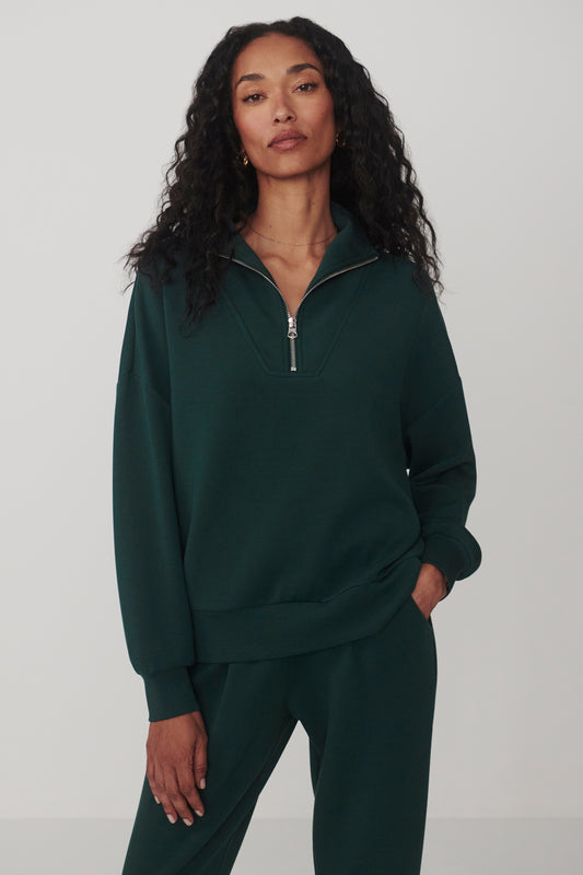 HAWLEY HALF ZIP SWEAT PONDEROSA PINE