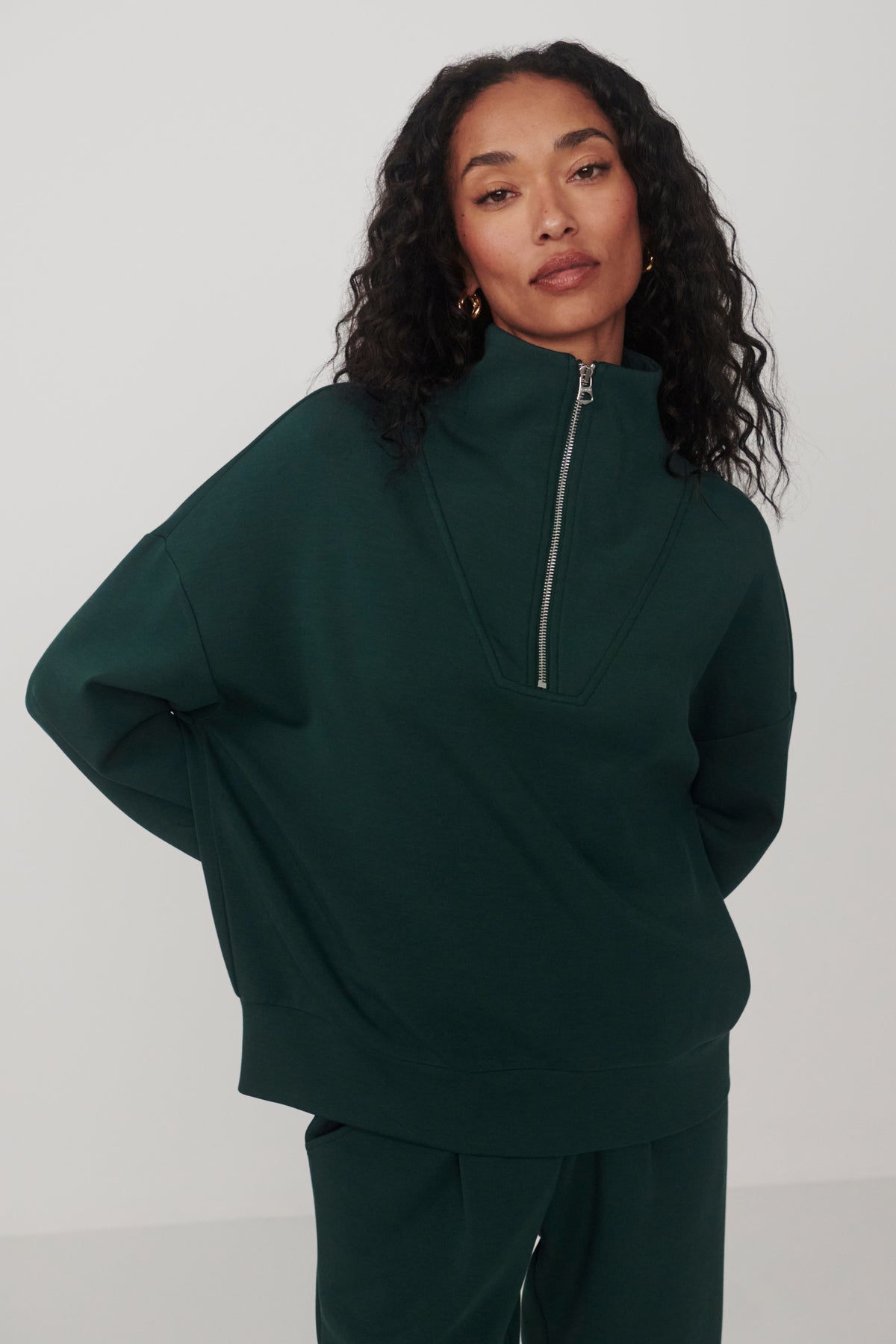 HAWLEY HALF ZIP SWEAT PONDEROSA PINE